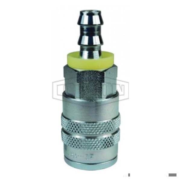 F Series Industrial Quick Disconnect Pneumatic Manual Coupler, 3/8 in Nominal, 500 psi Pressure, Ste